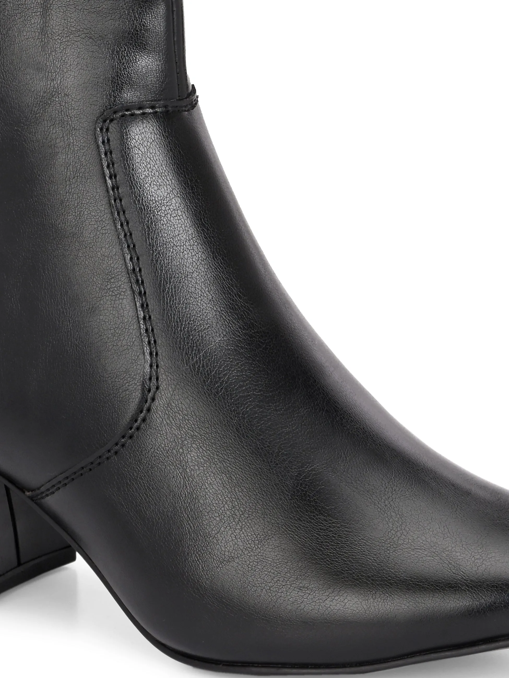 El Paso Women Faux Leather Casual Chelsea Boots