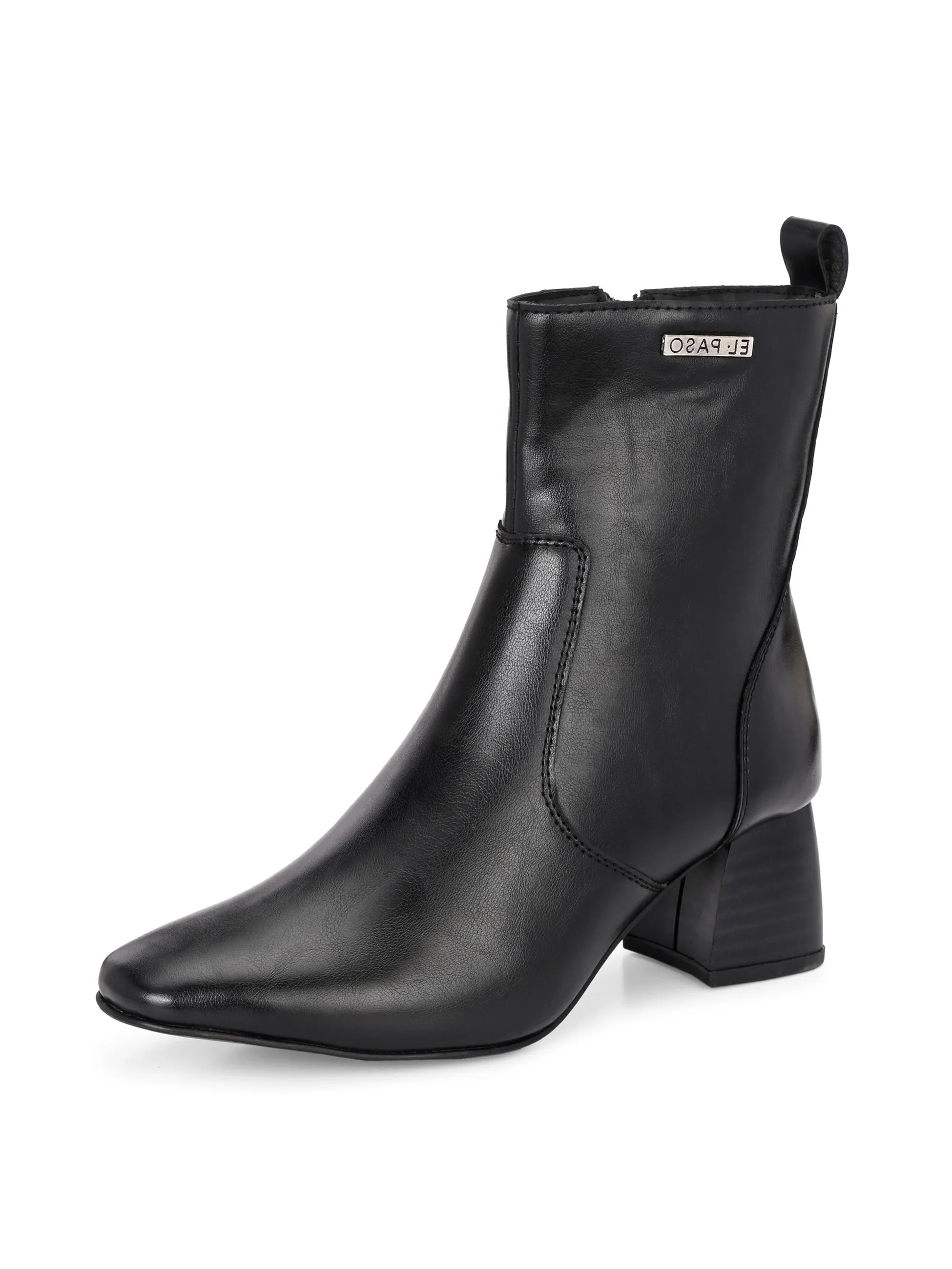 El Paso Women Faux Leather Casual Chelsea Boots