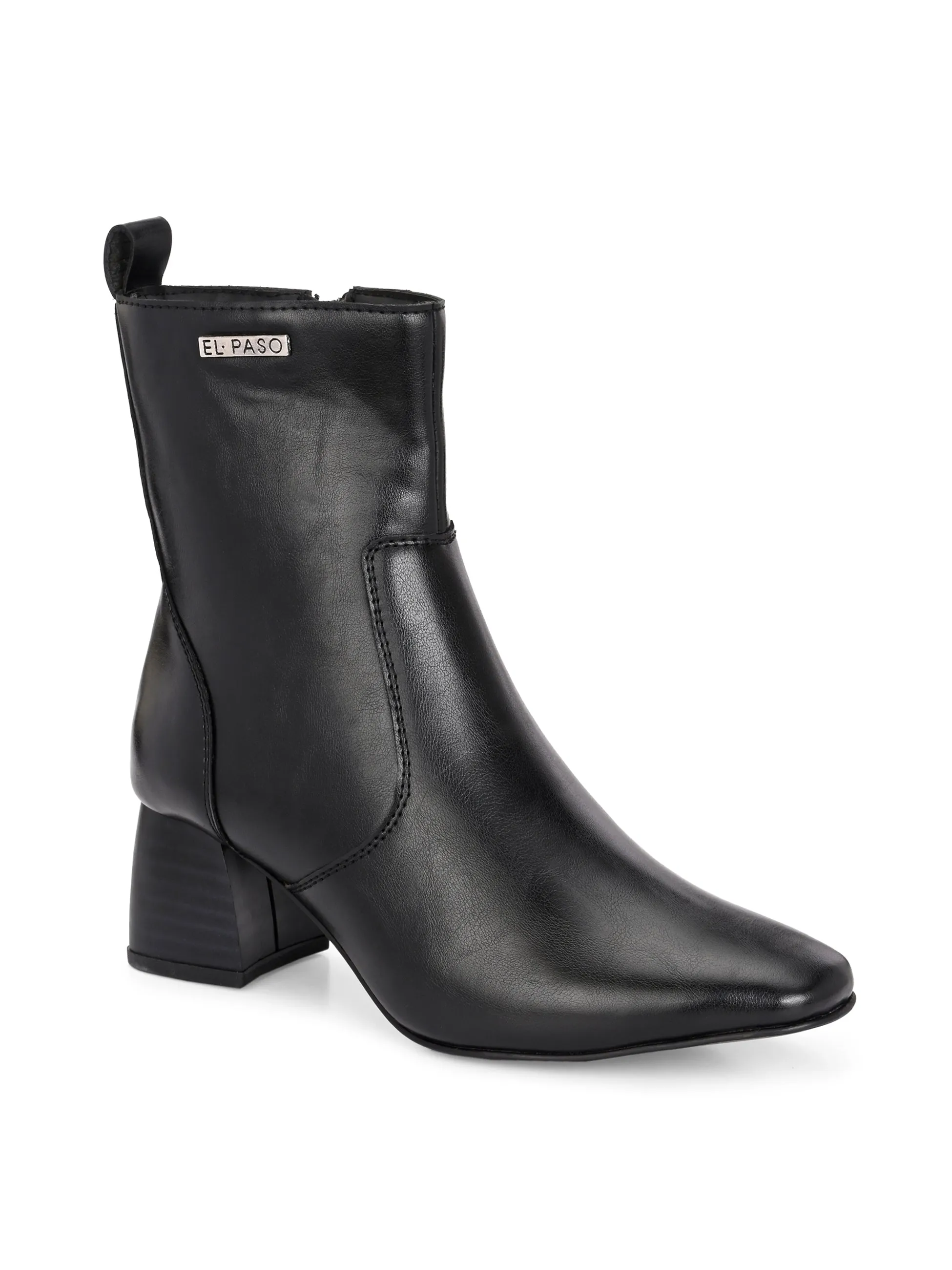 El Paso Women Faux Leather Casual Chelsea Boots