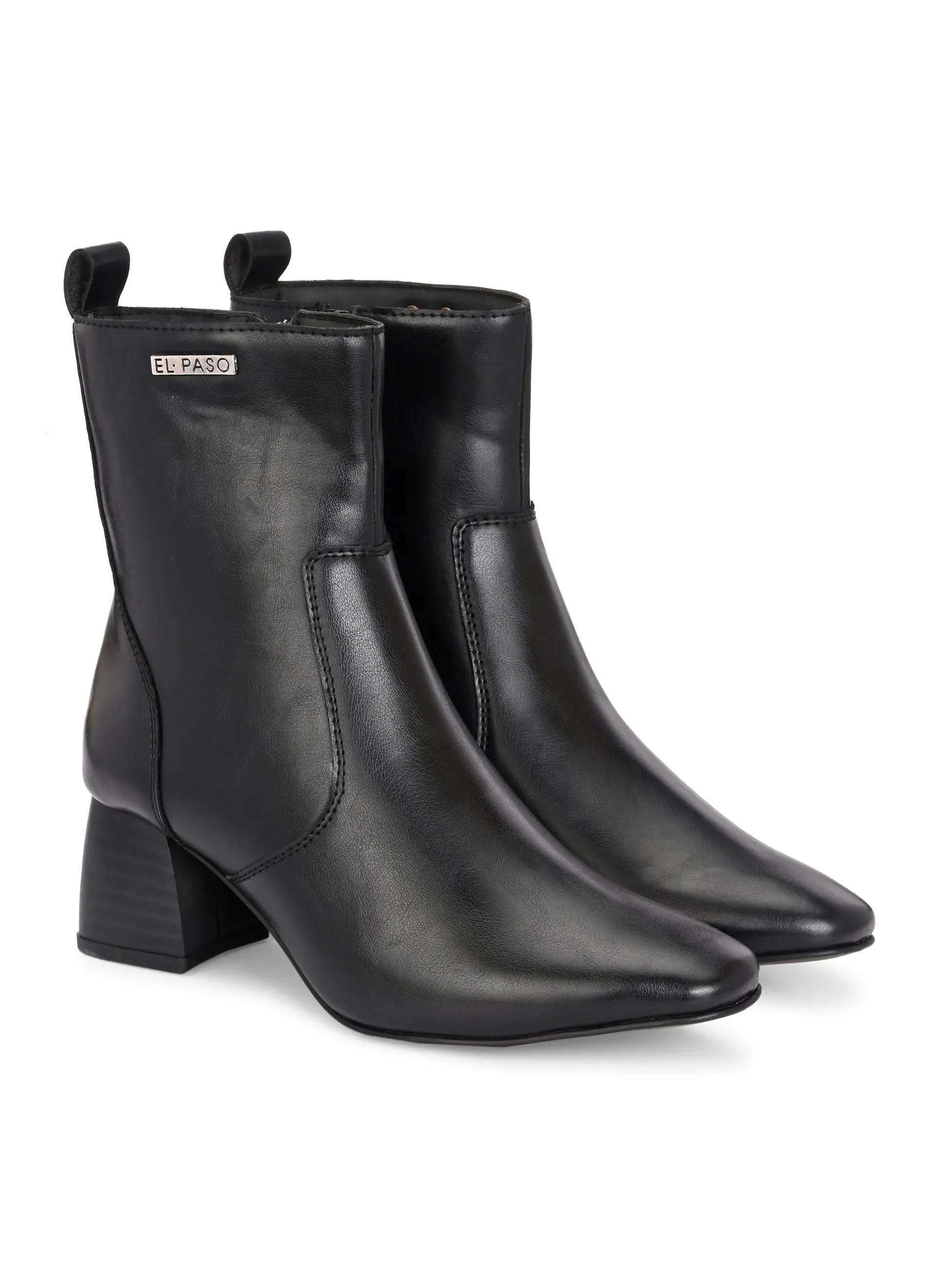 El Paso Women Faux Leather Casual Chelsea Boots