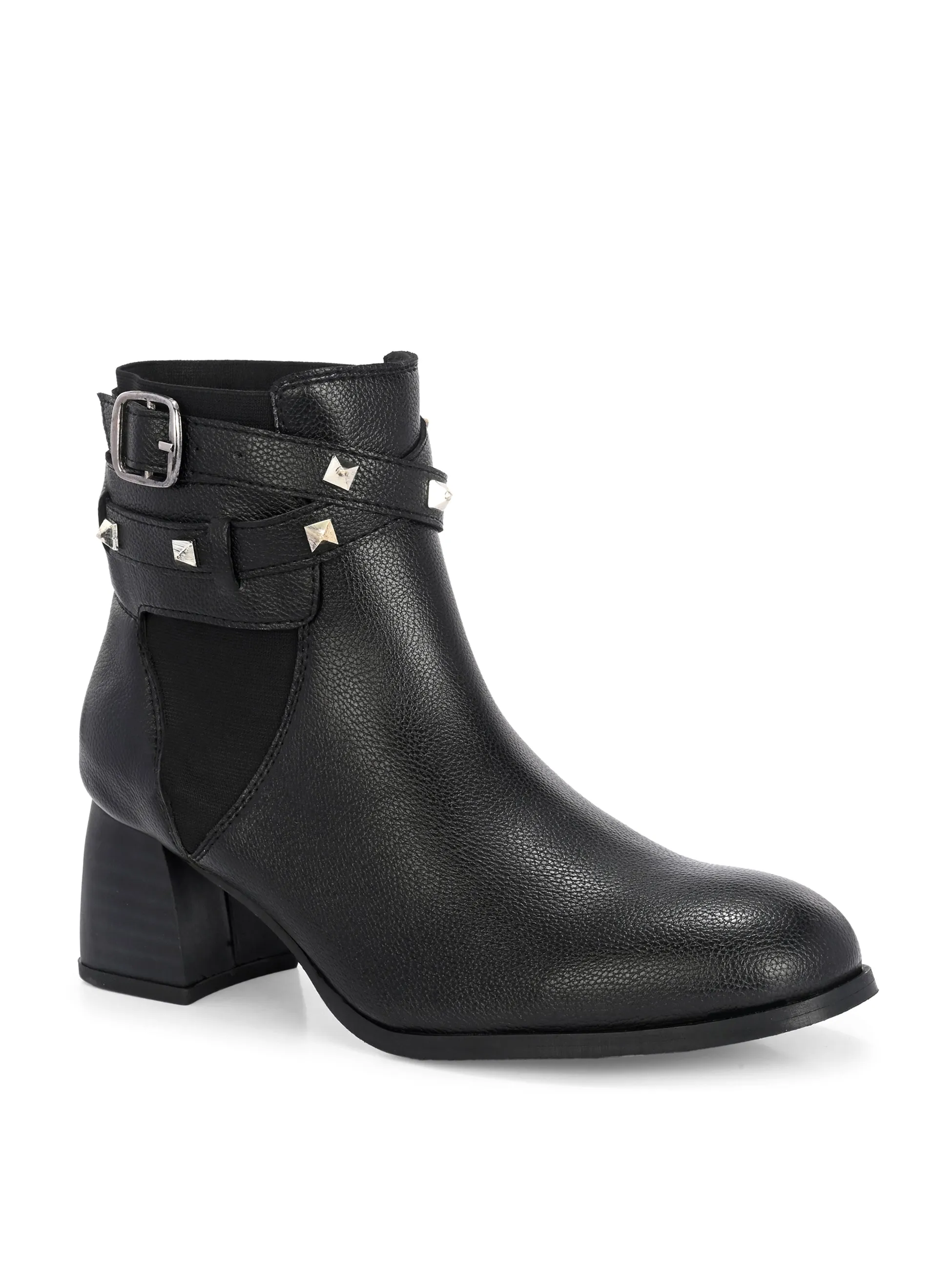 EL PASO Women Faux Leather Casual Slip On Boots