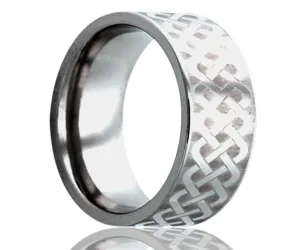 Flat Tungsten Laser Pattern Ring