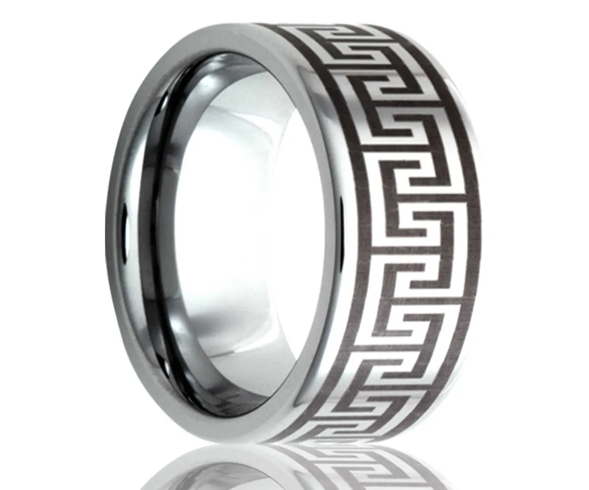 Flat Tungsten Laser Pattern Ring