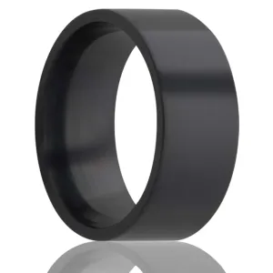 Flat Zirconium Band All High Polish