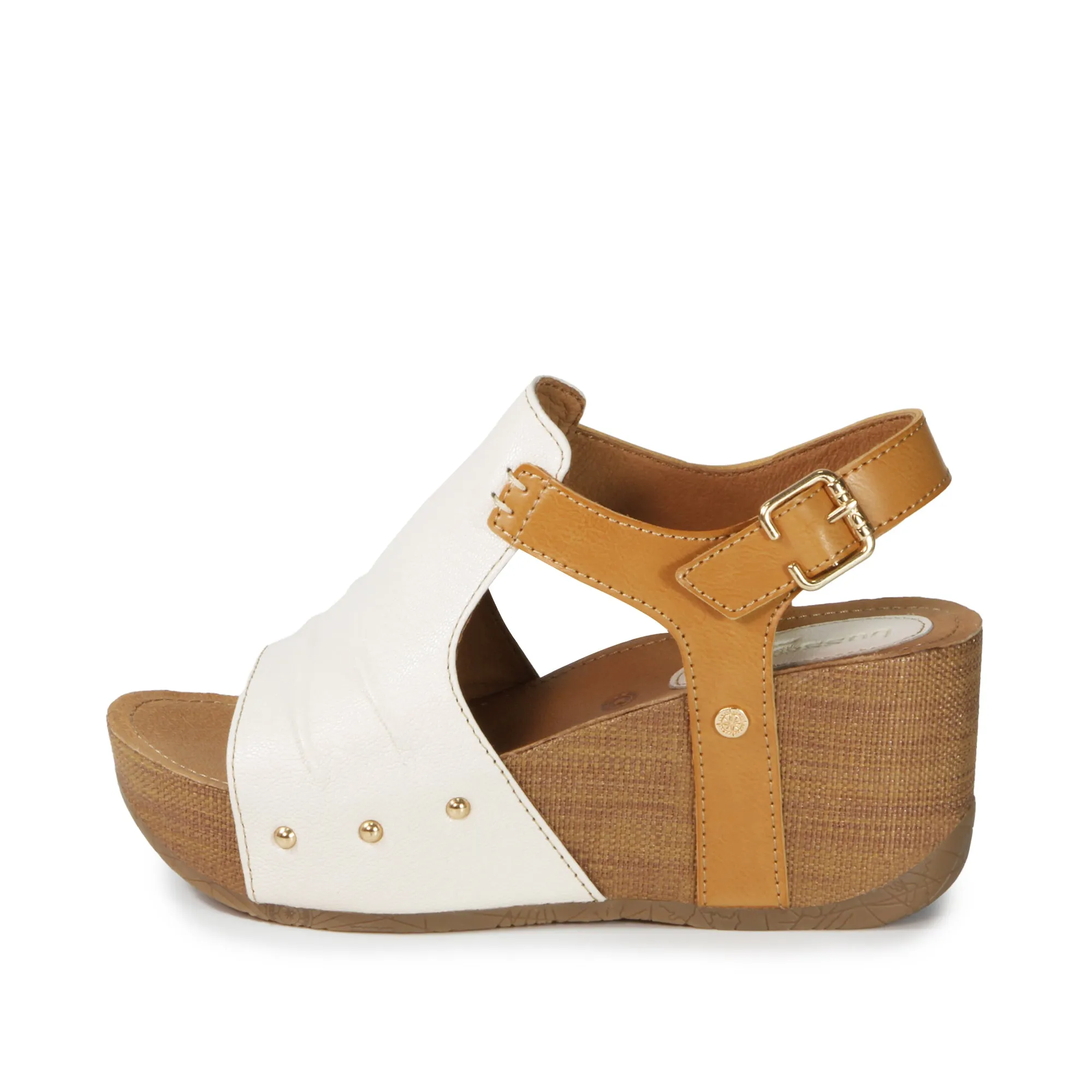 Formentera Glove Wedge Sandals (Chalk)