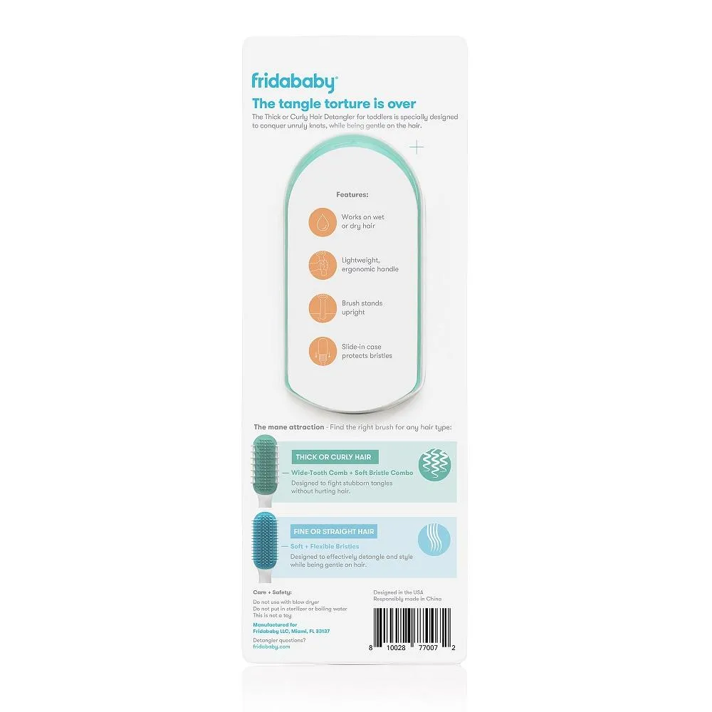 Fridababy Hair Detangler Brush (Thick/Curly Hair)