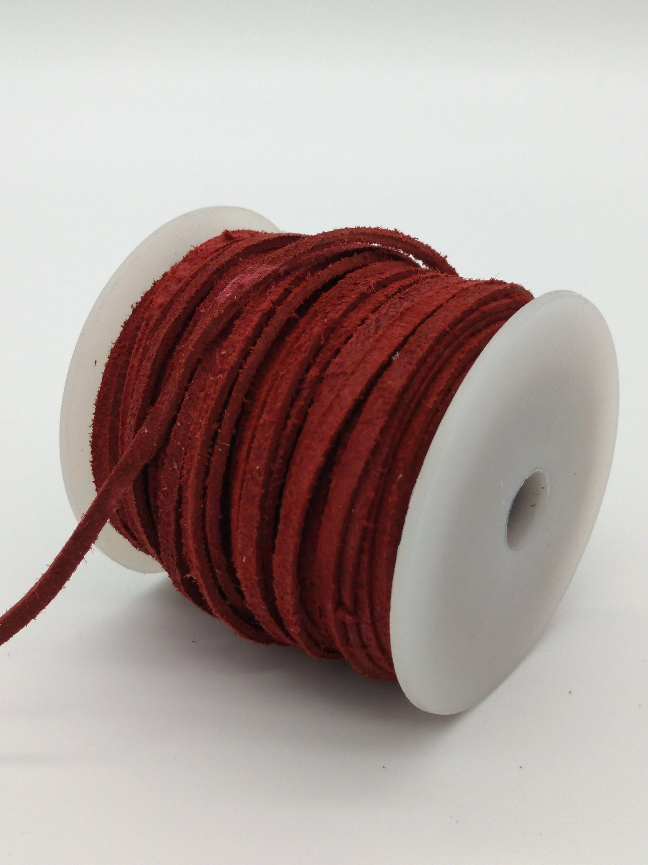 Genuine  100% Leather Lacing  3mm x 2mm thick, sold in: 1, 5 and 10 yard lenghts. Beige, Brown, Grey, Red, Black, Pink, White, Natural