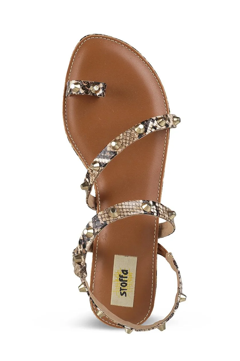 Gold Hardware strap flats