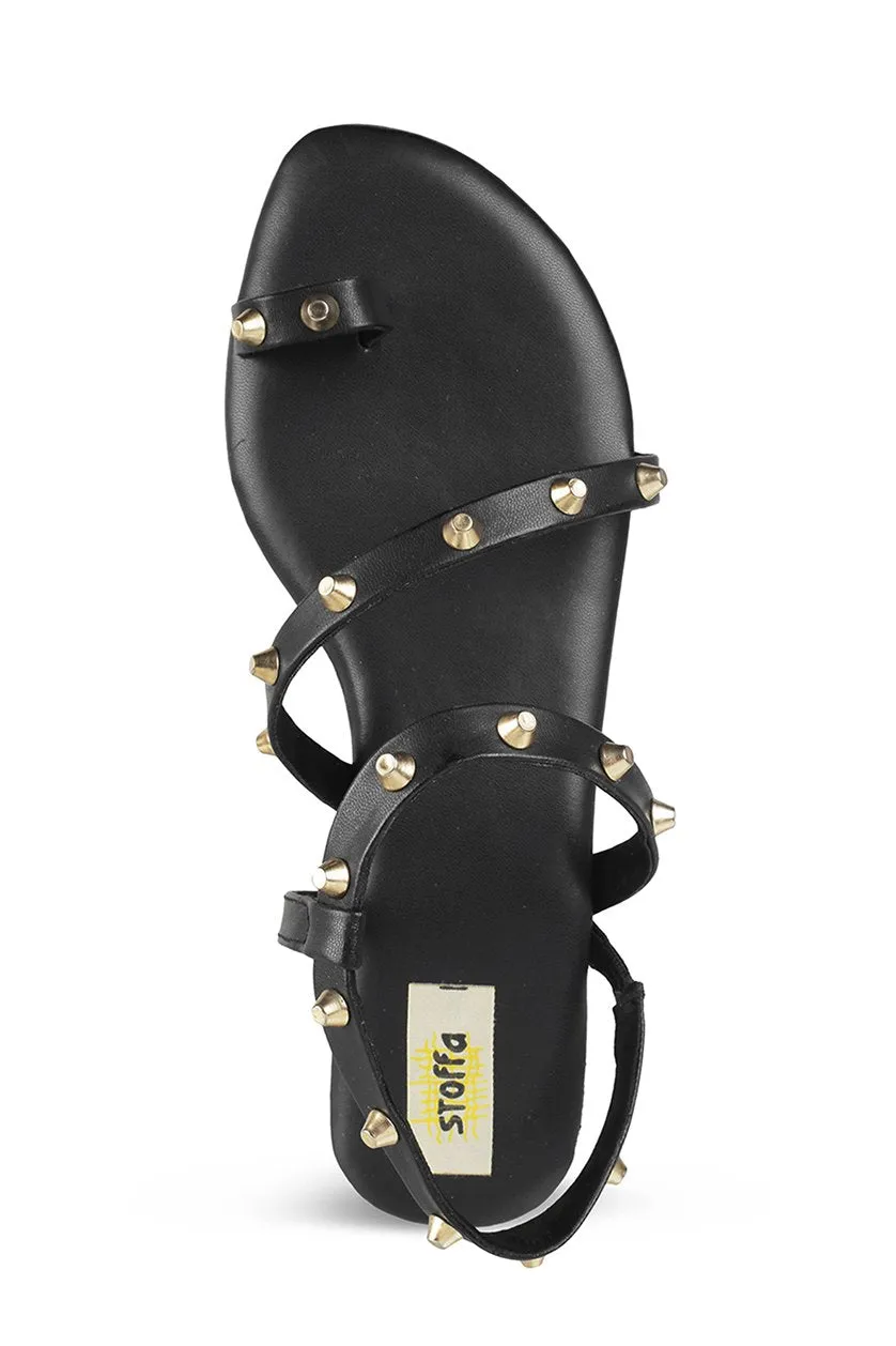 Gold Hardware strap flats