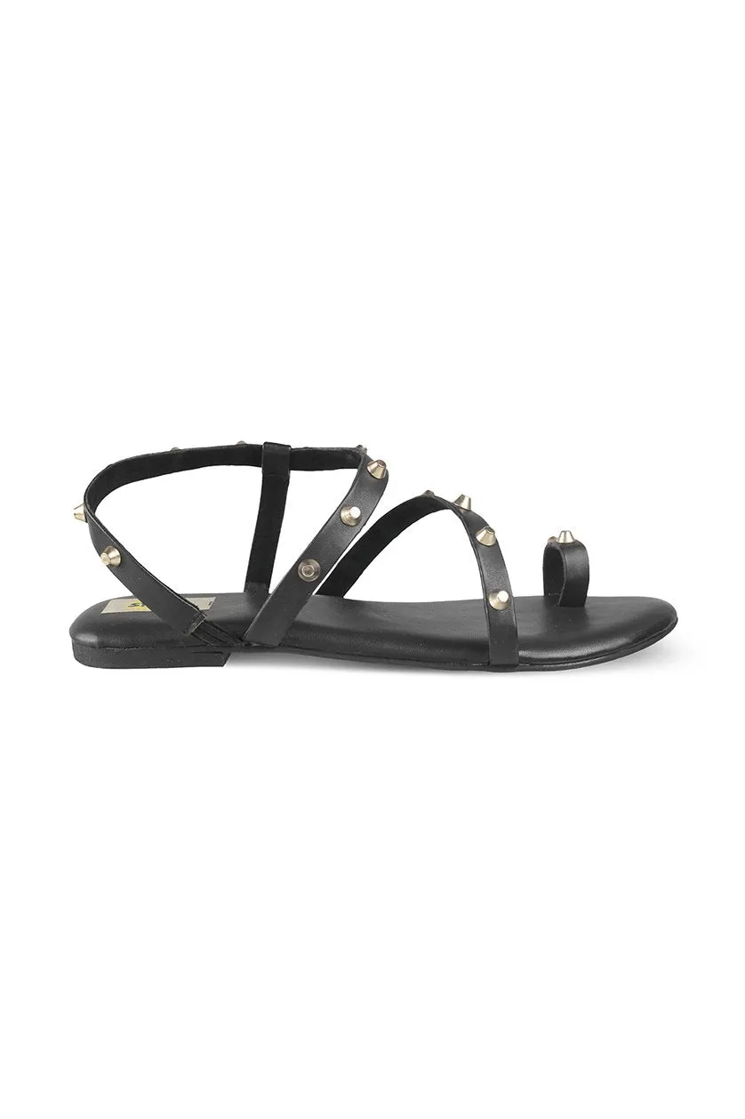 Gold Hardware strap flats