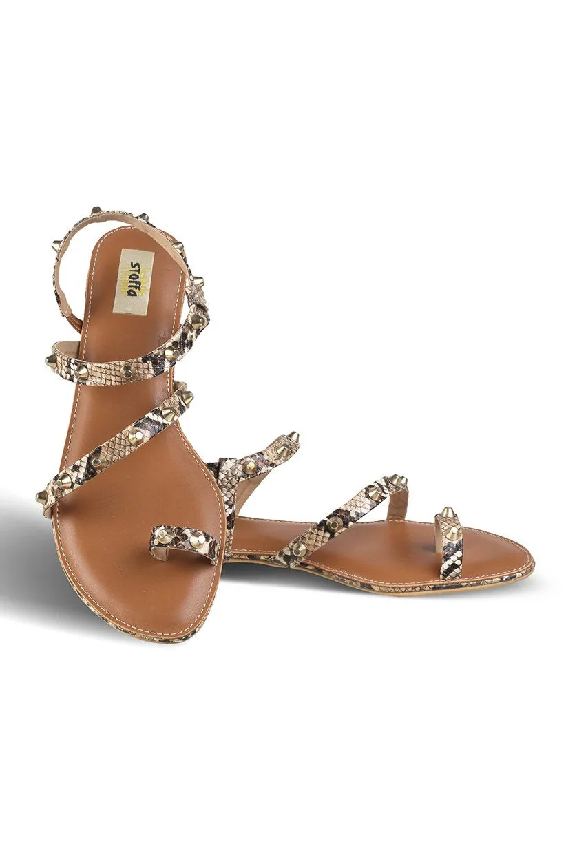 Gold Hardware strap flats