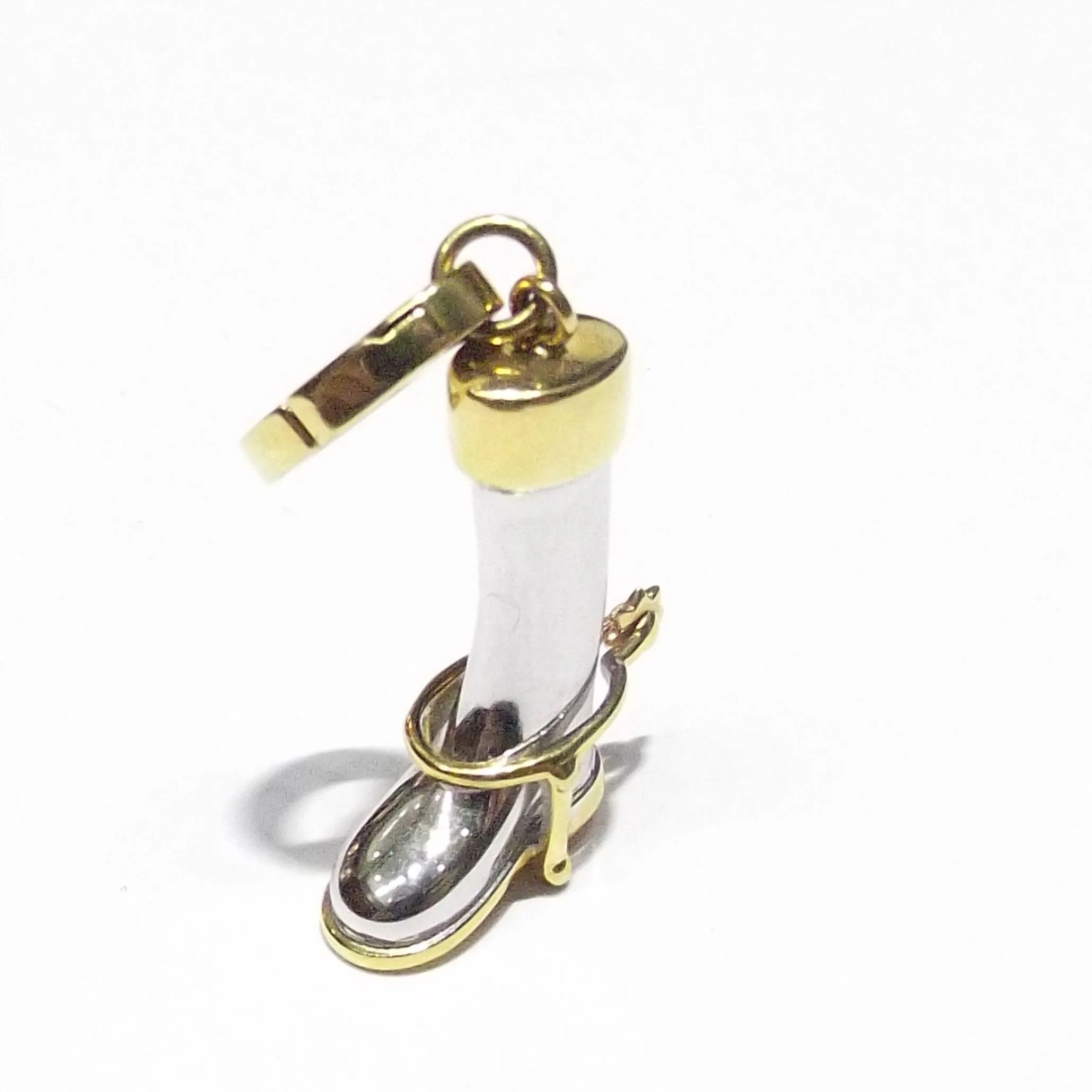 Gucci Boots Boot with Sperone Gold White and Yellow 18kt 139466 J8310 9000