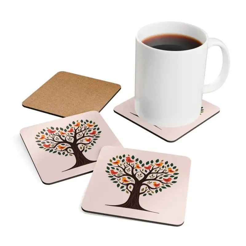 Heart Shaped Tree Corkwood Coaster Elevates your Decor