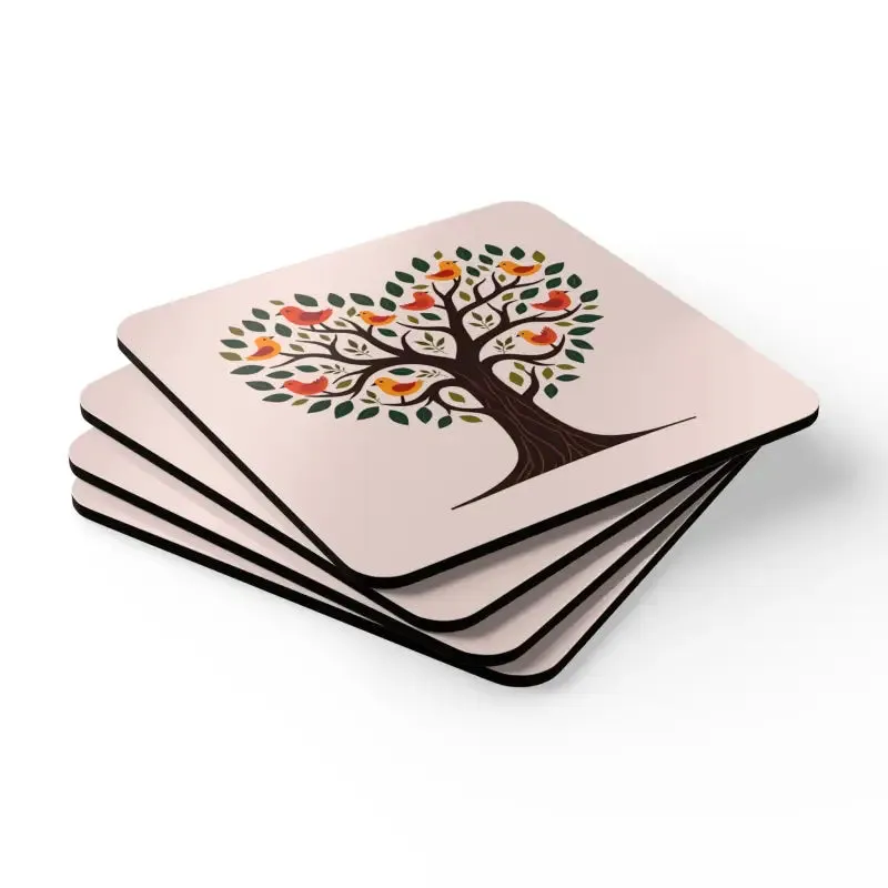 Heart Shaped Tree Corkwood Coaster Elevates your Decor