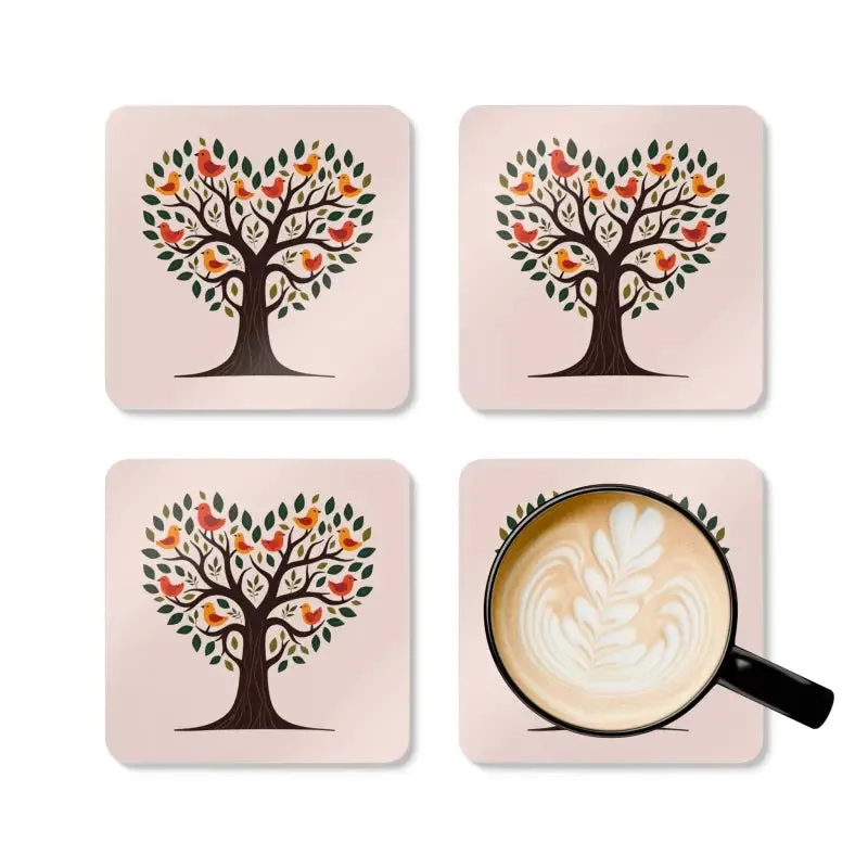 Heart Shaped Tree Corkwood Coaster Elevates your Decor