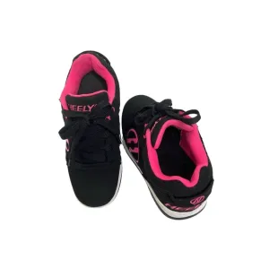 Heelys Voyager Black Barbie Pink Wheeled Sneakers Shoes Sz 3 Girl