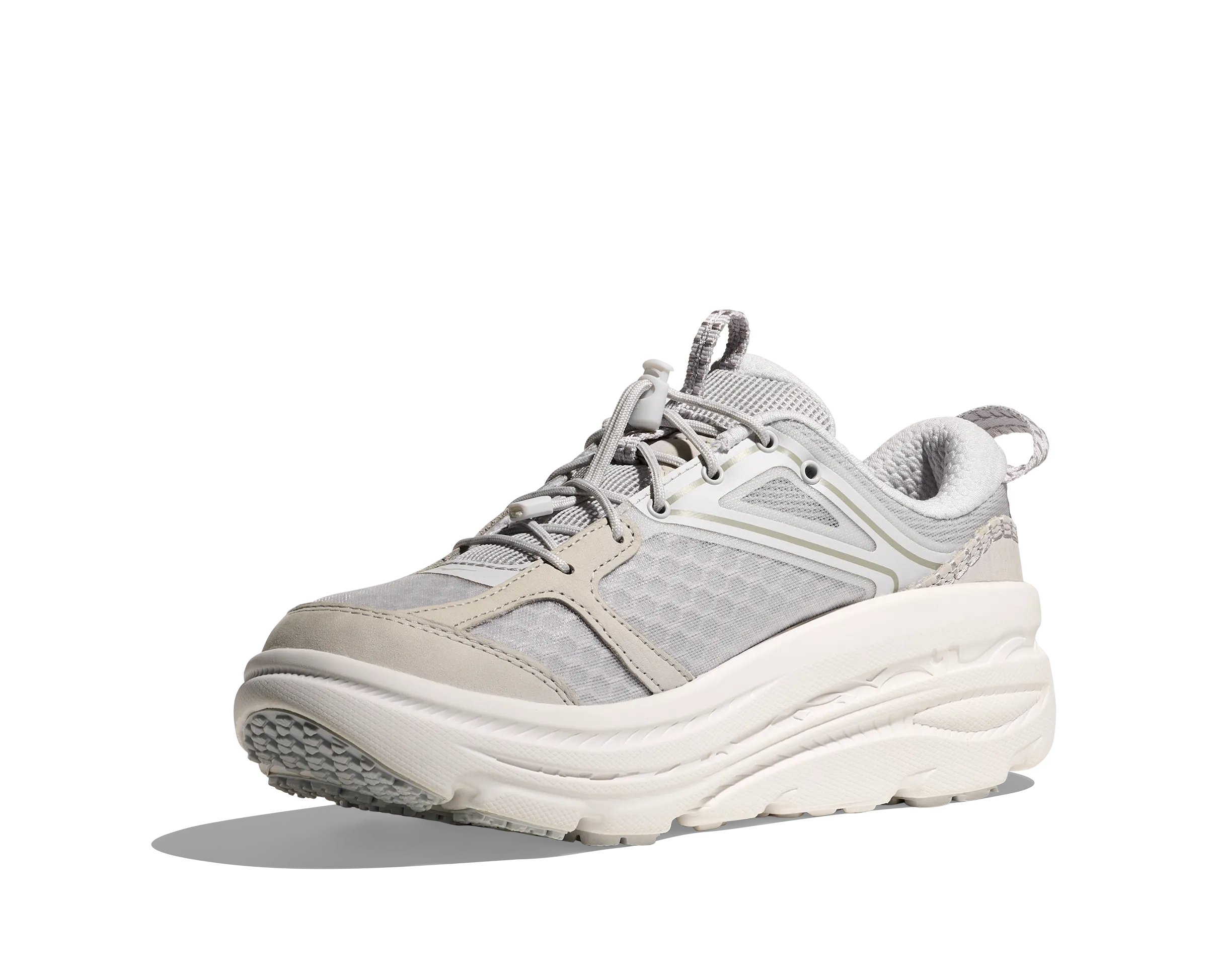 Hoka U BONDI B3 LS Cosmic Grey / White