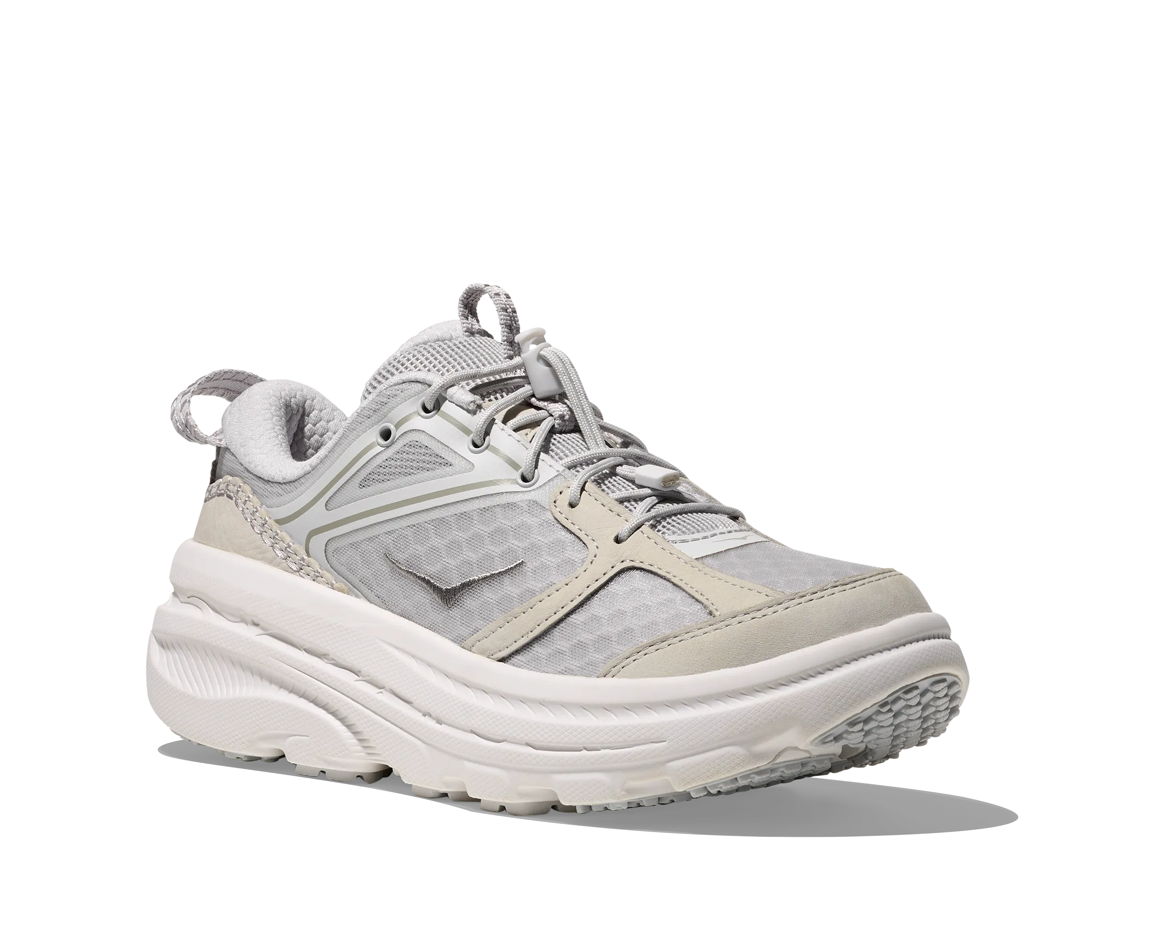 Hoka U BONDI B3 LS Cosmic Grey / White
