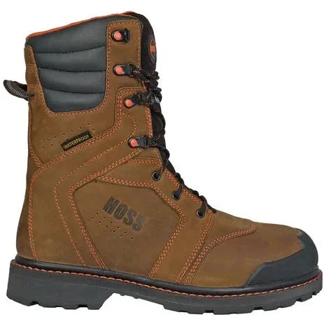 Hoss Men's Clash 9" Composite Toe WP 1000G Insulated Puncture Resistant Boot - Brown 80264