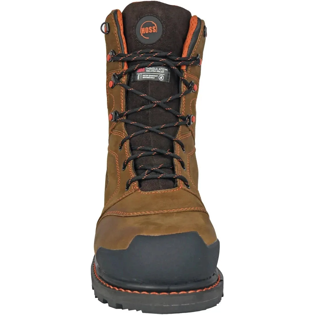 Hoss Men's Clash 9" Composite Toe WP 1000G Insulated Puncture Resistant Boot - Brown 80264