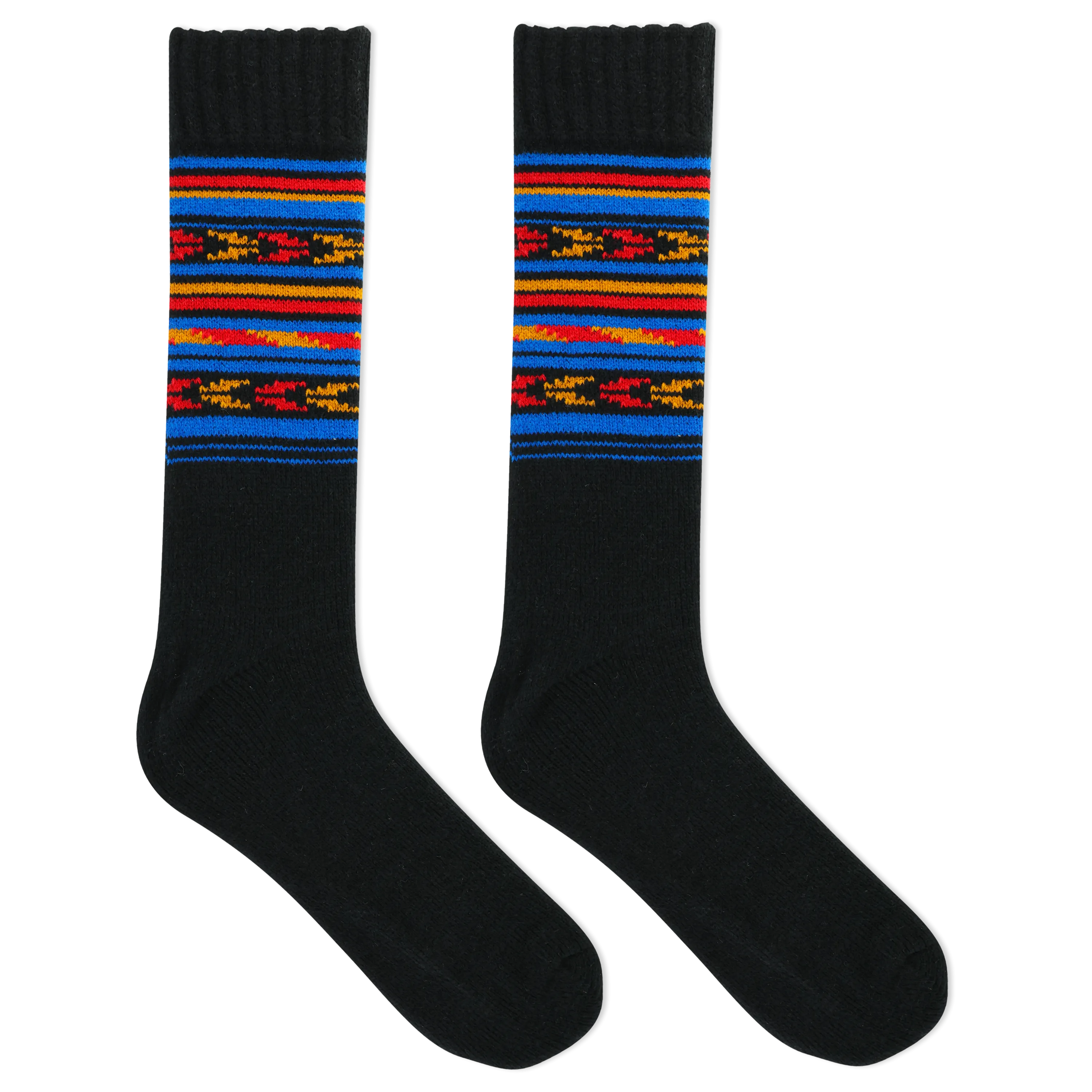 HOTSOX Men's Geo Stripe Boot Crew Sock