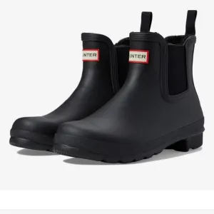 Hunter Original Chelsea Insulated Short Rain Boot Black
