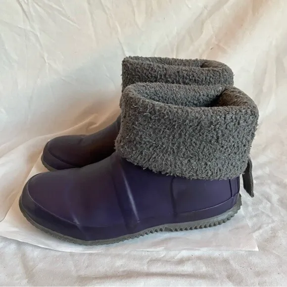 Hunter Original Insulated Slipper Boot Rain Boot Youth Girls Size 5​