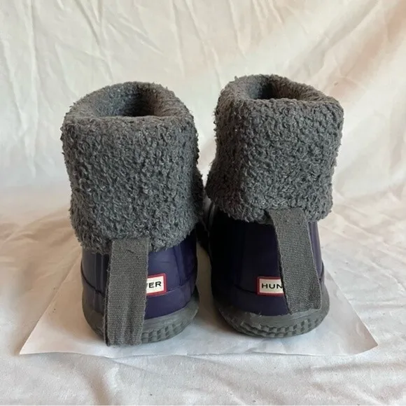 Hunter Original Insulated Slipper Boot Rain Boot Youth Girls Size 5​