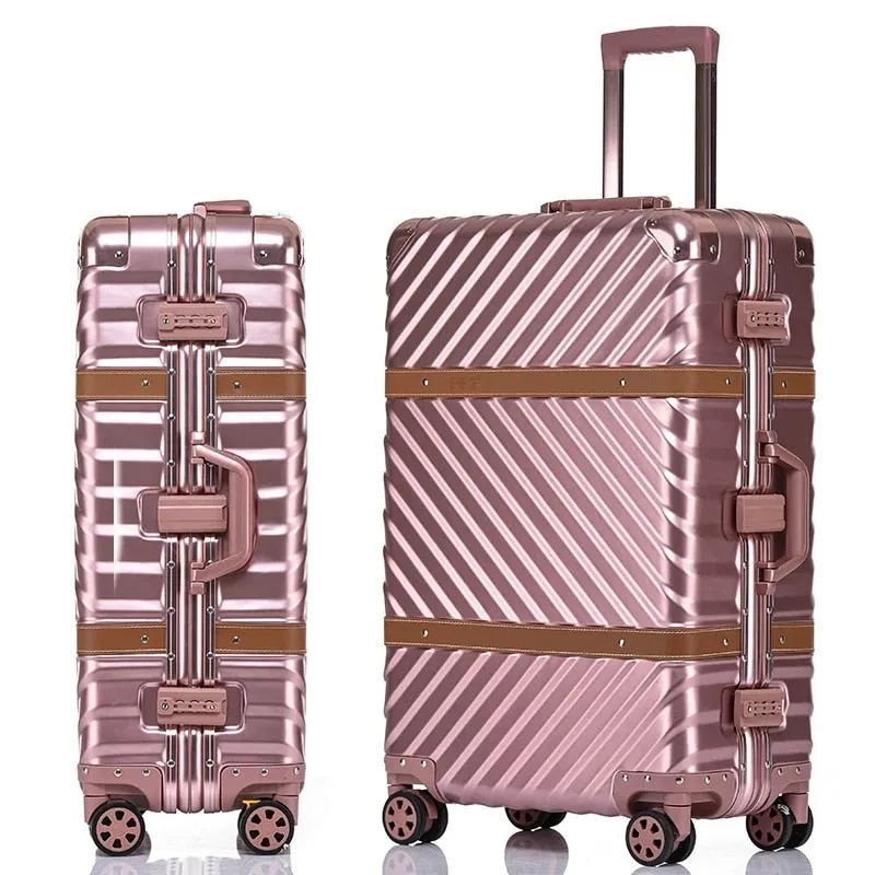 Jetsetter Checked Luggage Textured Hard Side Spinner Case, 26 inches