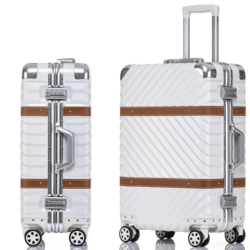 Jetsetter Checked Luggage Textured Hard Side Spinner Case, 26 inches