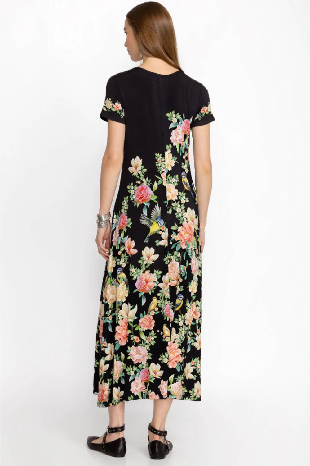 Johnny Was The Janie Cap Sleeve Dress- Birdie T35024-1