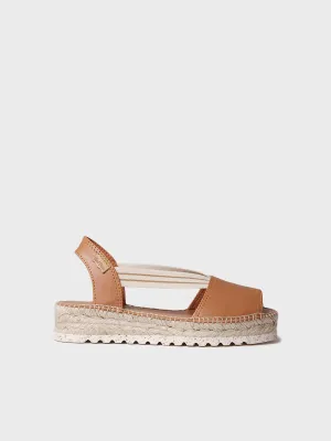 Jute platform sandal for women - ESTEL-SW