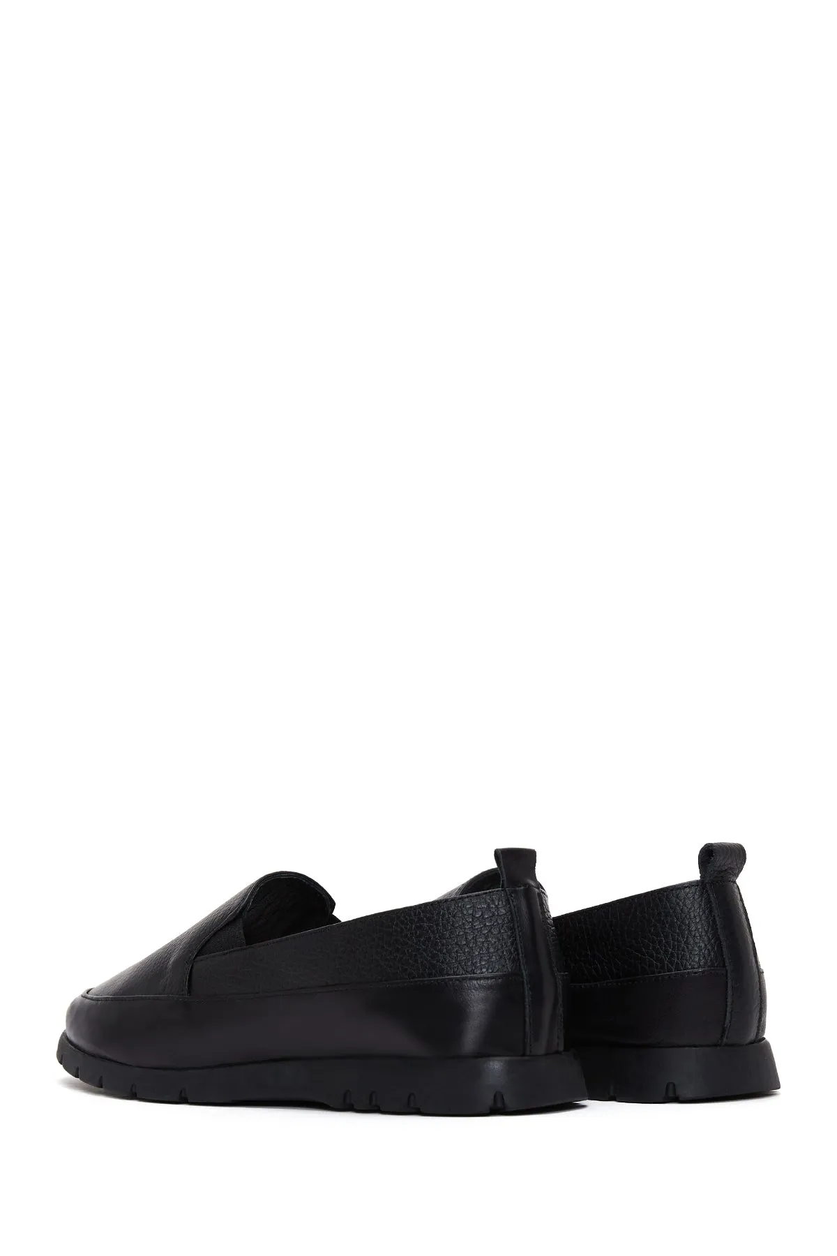 Kadın Siyah Deri Comfort Loafer