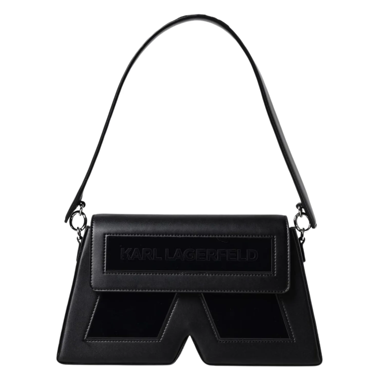 KARL LAGERFELD K/IKON BLACK LARGE BAG