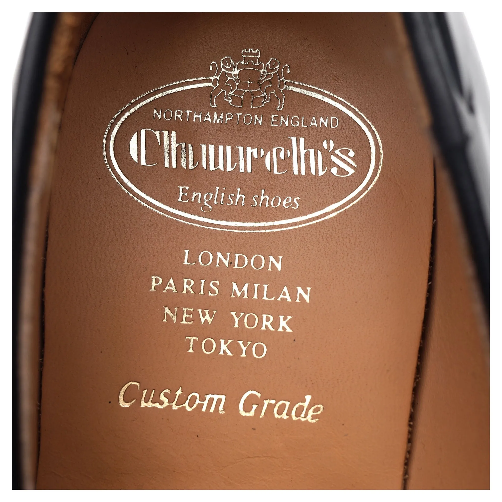 'Keats II' Black Leather Tassel Loafers UK 9 G