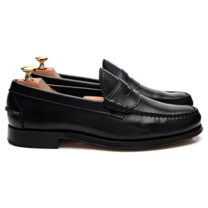'Kennedy' Black Leather Loafers UK 8.5 US 9.5 E