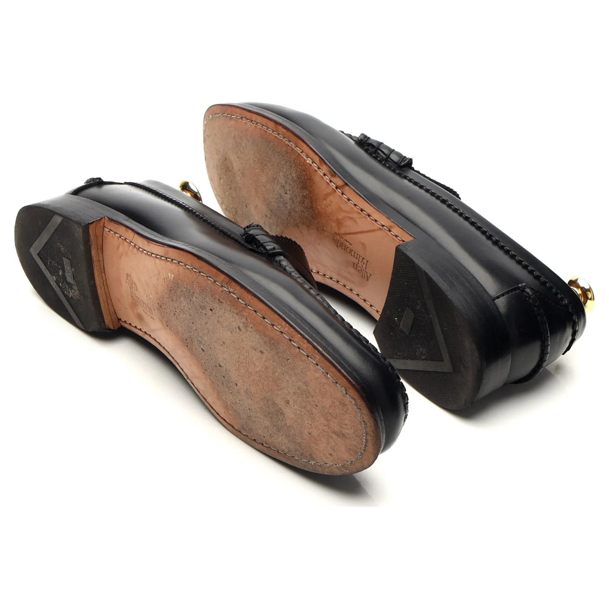 'Kennedy' Black Leather Loafers UK 8.5 US 9.5 E
