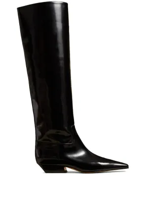 KHAITE The Marfa knee-high leather boots