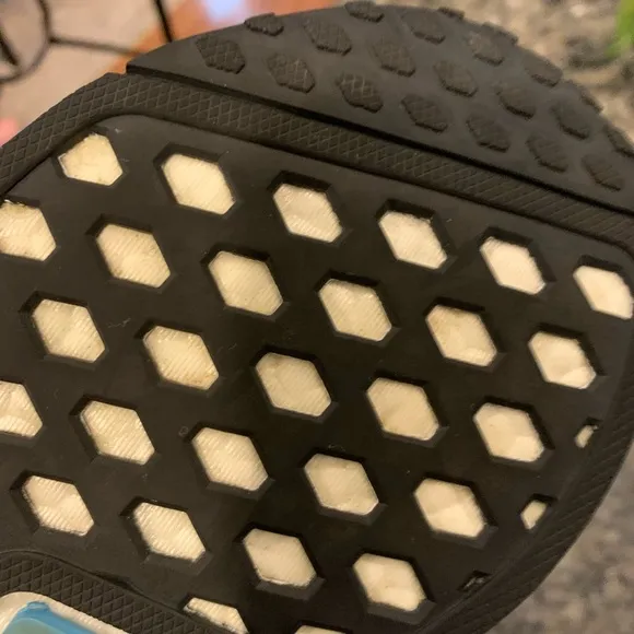 Kids Adidas NMD R1J Bright Cyan/Grey Sneakers