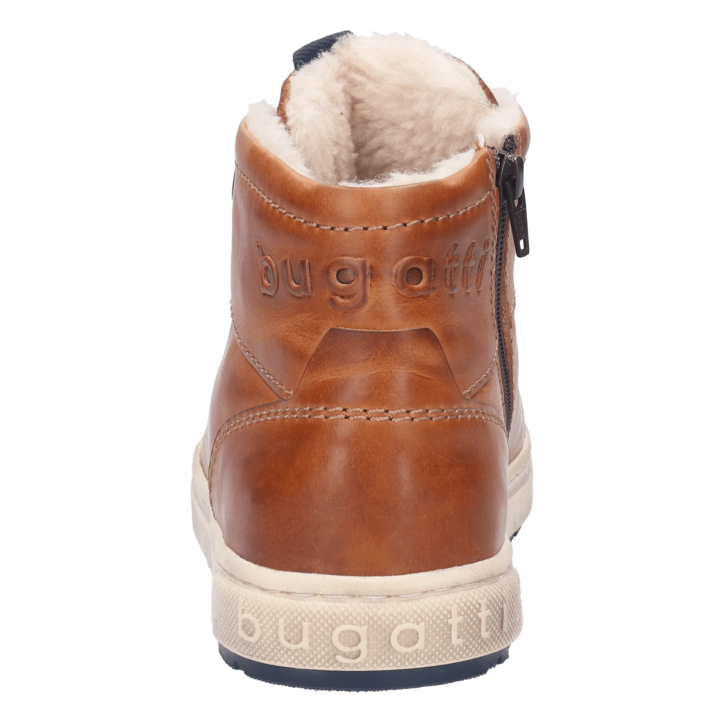 Leder Schnürstiefel cognac