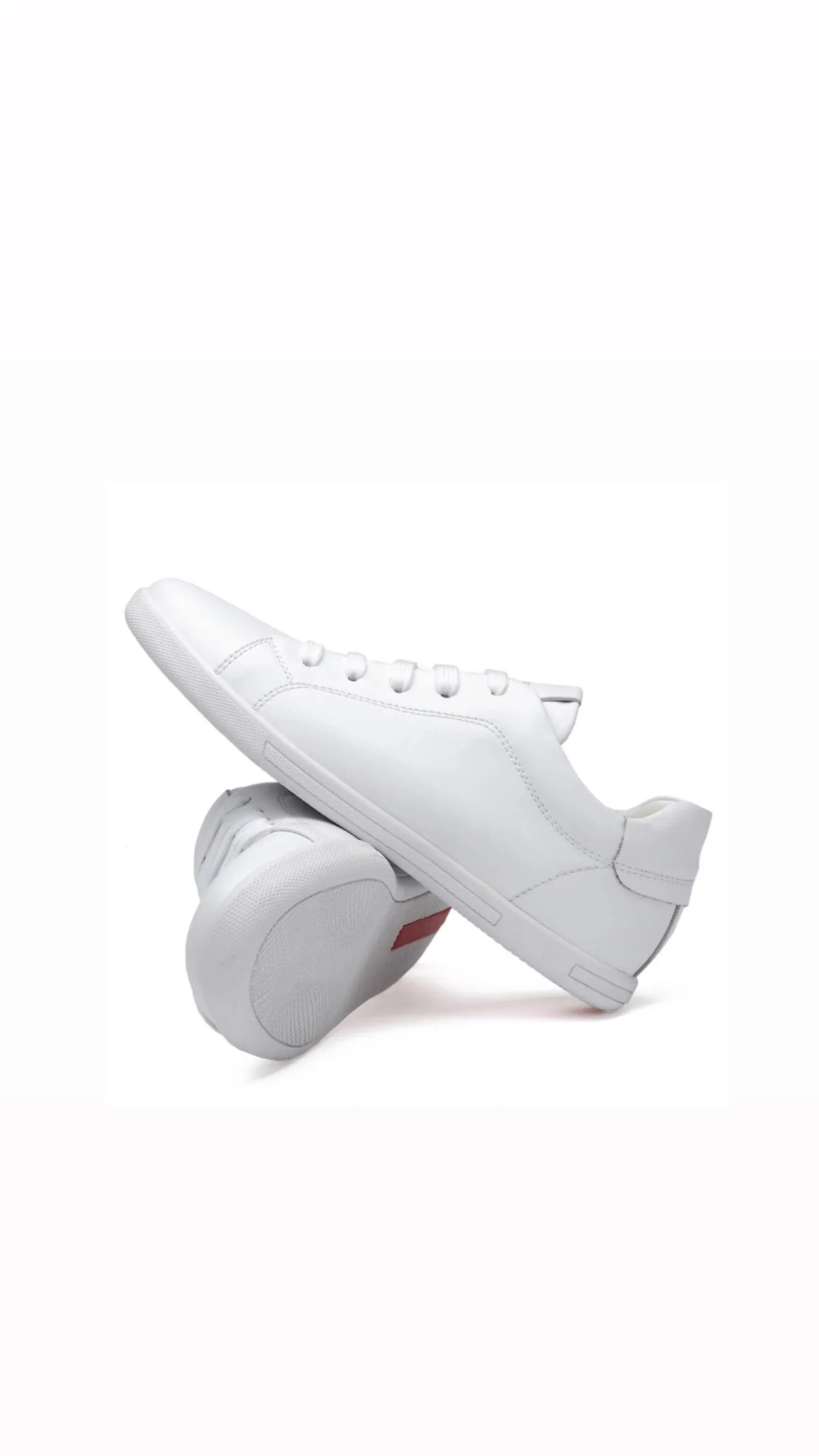 Light Leather Sneaker- White