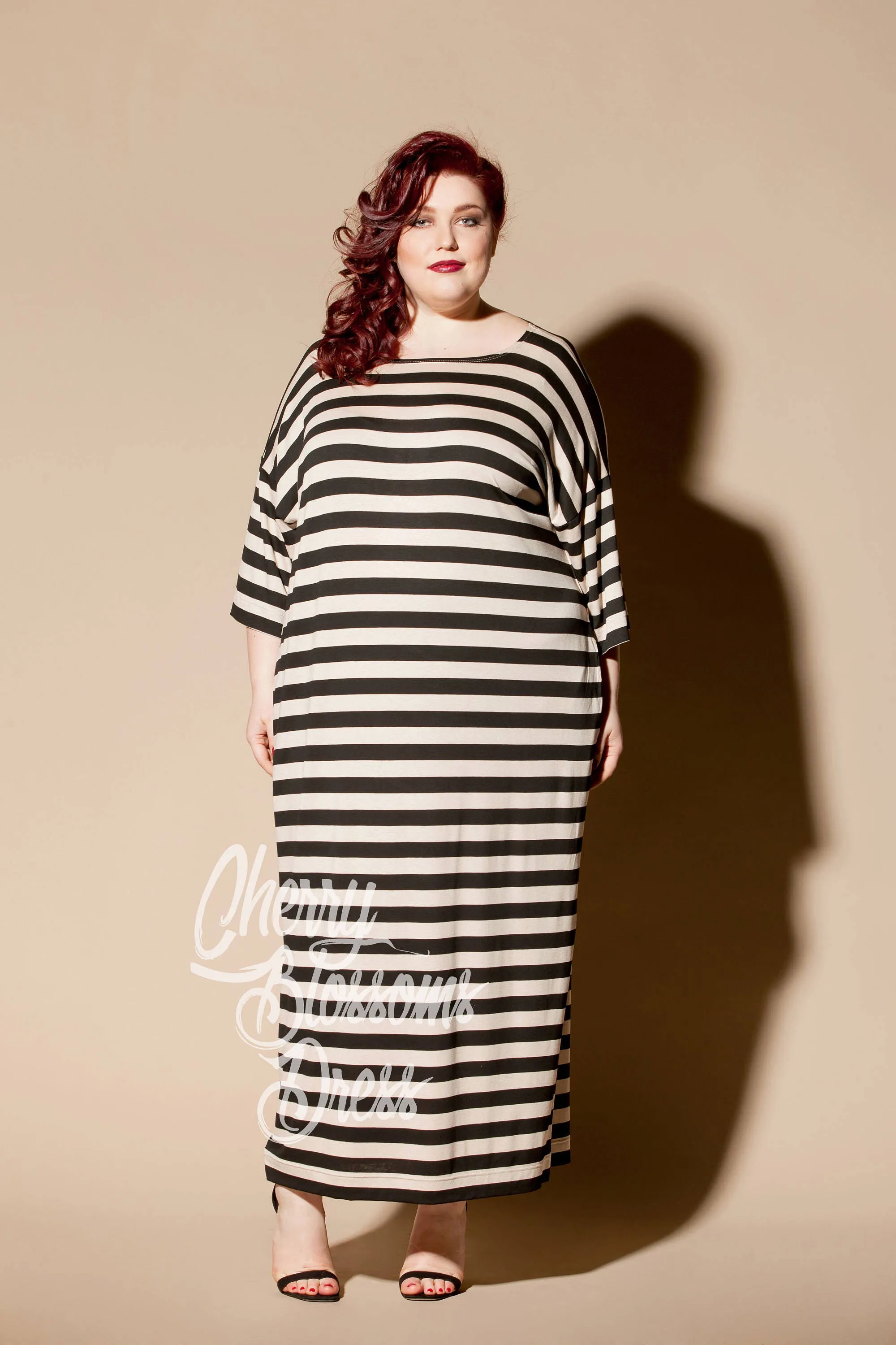 Loungewear Kaftan Dress, Plus Size Dress, Comfy Dress, Striped Dress, Lounge Robe Dress, Plus Size Clothing, Loose Maxi Dress, Stay Home