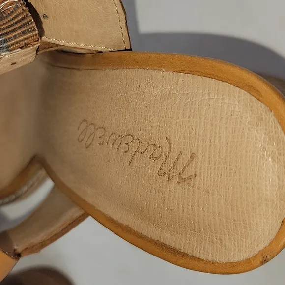 Madewell The Angie Tan Leather Women's Sandals