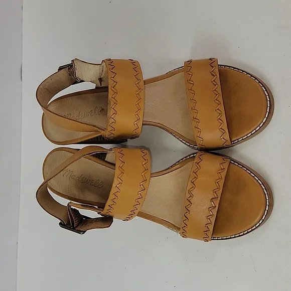 Madewell The Angie Tan Leather Women's Sandals
