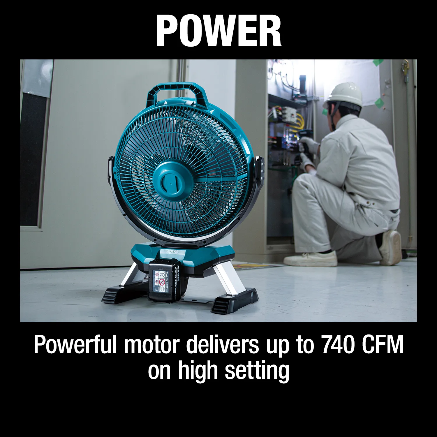 Makita DCF301Z 18V LXT Cordless or Electric 13" Jobsite Fan (Tool Only)