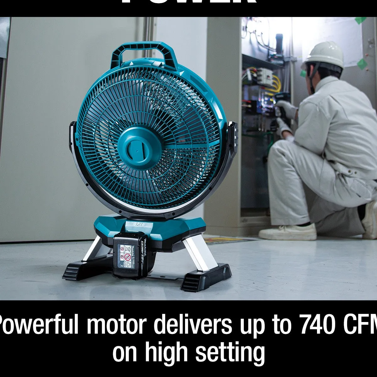 Makita DCF301Z 18V LXT Cordless or Electric 13" Jobsite Fan (Tool Only)
