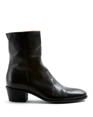MATT Black Leather Boots