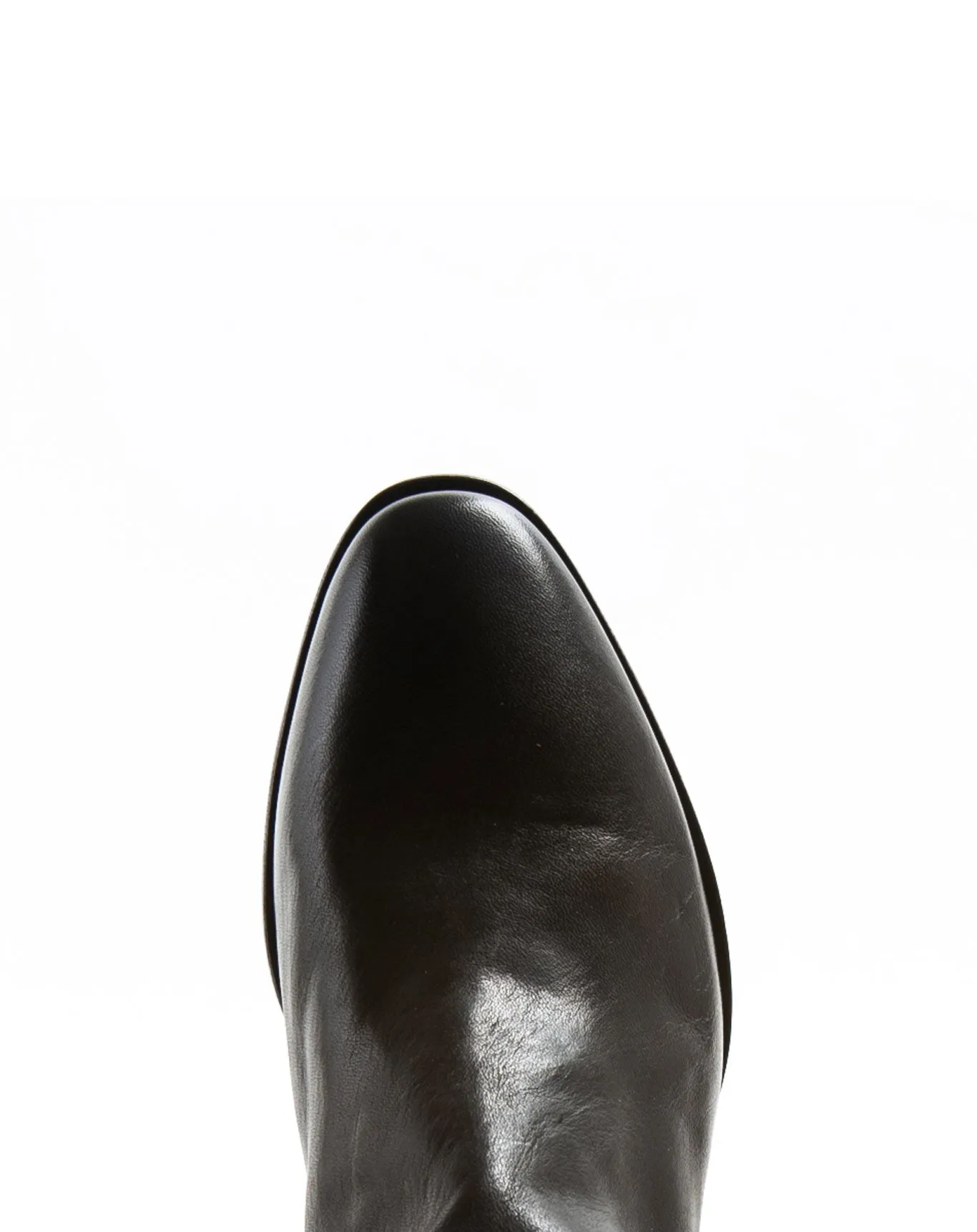 MATT Black Leather Boots