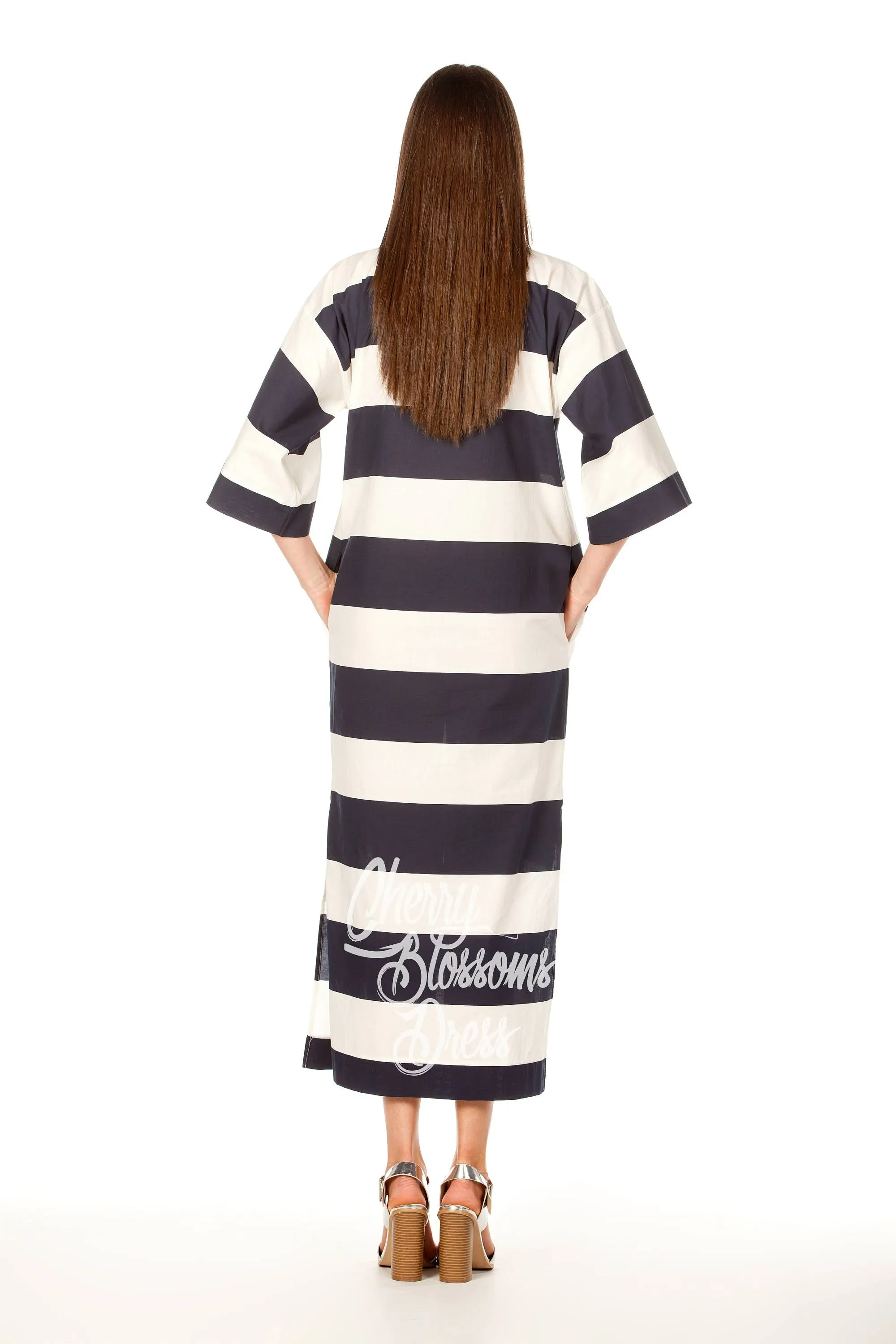 Maxi Summer Dress with Wide Sleeves