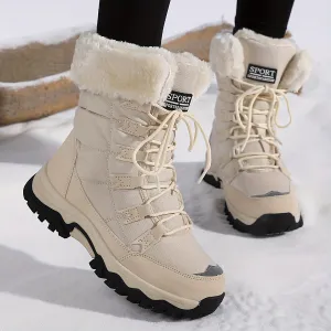 Maya - Waterproof and insulated snow boots with faux fur